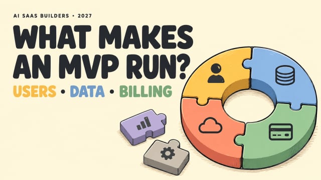 Understand what makes an MVP run when using an ai saas builder to manage users, data, and billing components.
