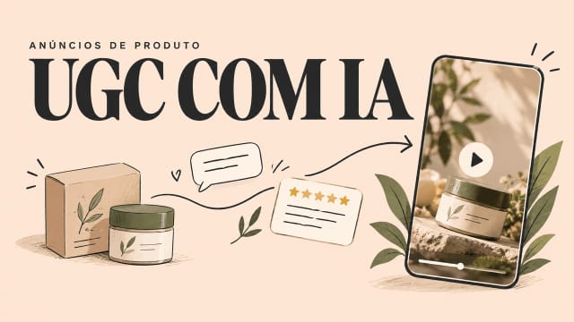 Conheça como um gerador de vídeos UGC com IA pode transformar embalagens de produtos em anúncios envolventes.