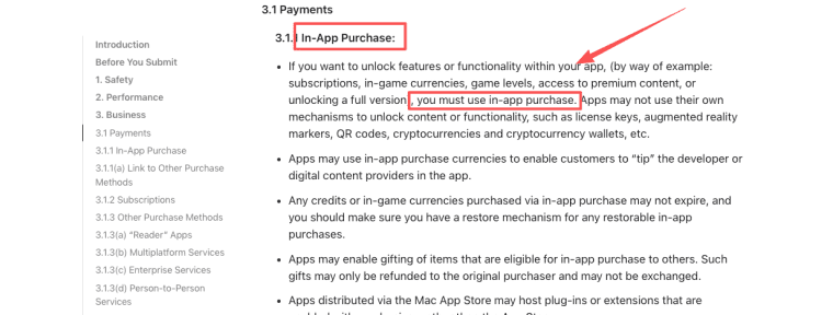 Ensure your Adalo alternative supports mandatory in-app purchase mechanisms for unlocking premium content or app functionality.