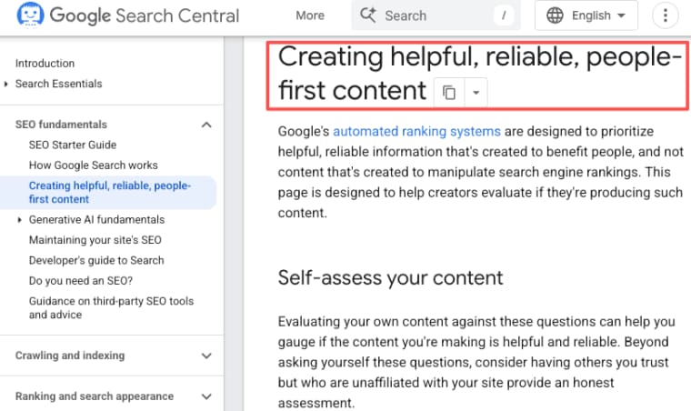 Create helpful, reliable, people-first content like our guide to the FIFA World Cup schedule to satisfy user search intent.