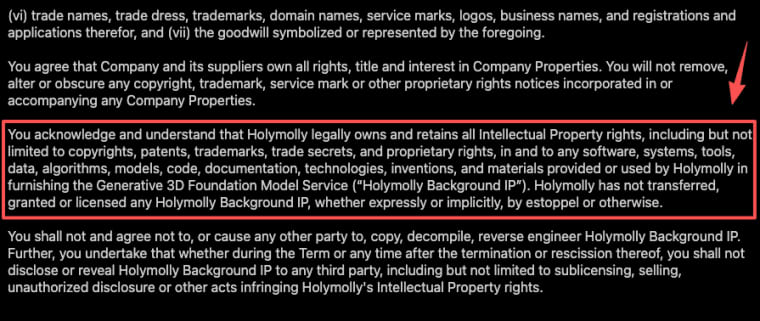 Review legal guidelines for generative 3D foundation models, ensuring compliance when using tools like triposplat in your project.