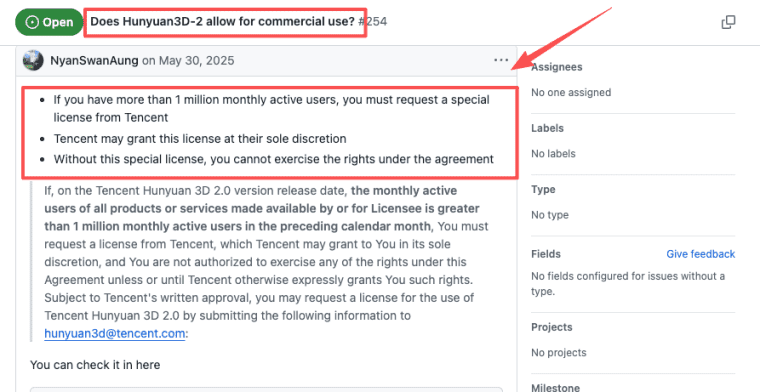 Learn about commercial licensing requirements for 3D AI tools, similar to policies affecting models beyond the triposplat ecosystem.