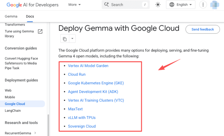 A comprehensive guide to deploying and fine-tuning Gemma 4 AI models using various Google Cloud infrastructure options.