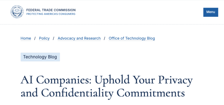 Understand how to vibe code responsibly by following FTC privacy and confidentiality guidelines for AI companies.