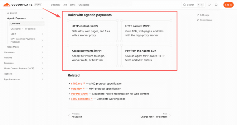 Discover documentation on building agentic payments and using a Cloudflare Agent Wallet to process transactions.