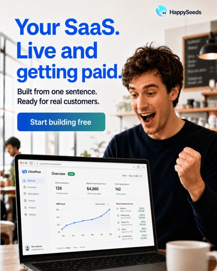 Analyze customer growth metrics and real-time revenue analytics dashboard built inside a Grok 4.6 AI app.