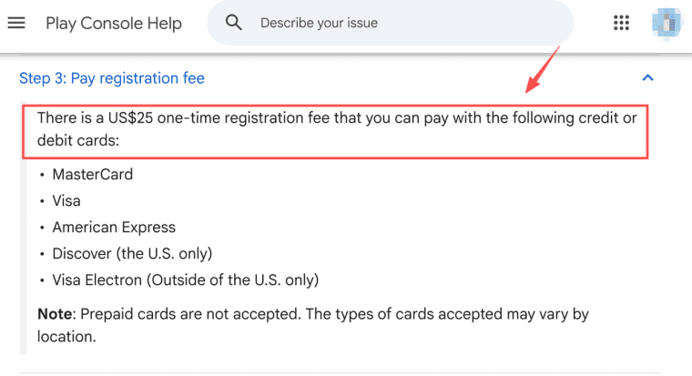 Factor in the Google Play developer registration fee when calculating how much does it cost to make an app.