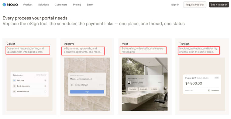 Streamline document collection, approvals, meetings, and payments using the best client portal software.