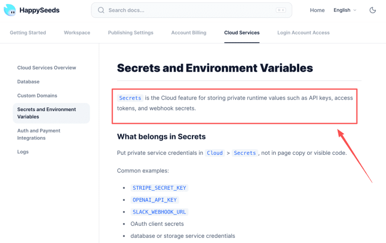 Secure your API keys and webhook secrets safely using cloud storage options within an ai business process automation setup.