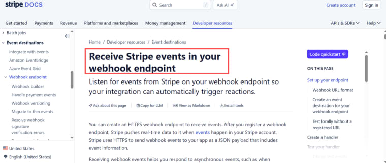 Configure secure webhook endpoints and event handling to support payment integrations in no code web app development.