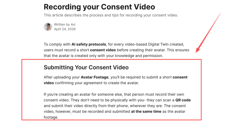 Learn how to record and submit required consent footage safely when creating digital twins using an ai ugc video generator.