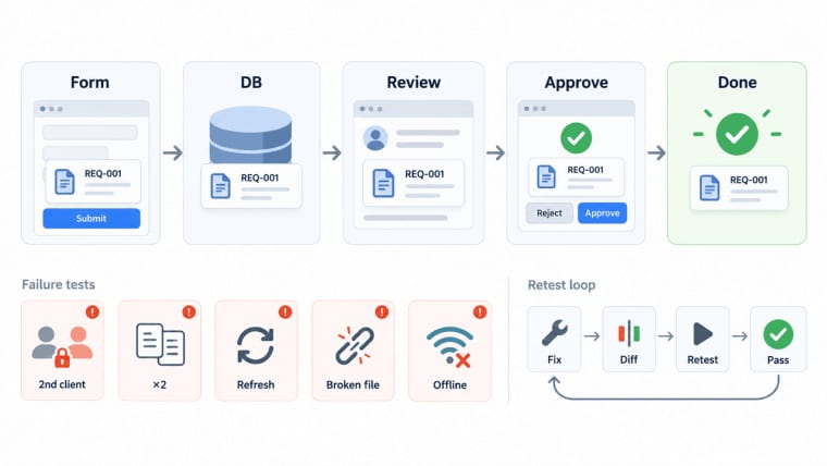 Analyze automated workflow steps and retest loops designed to streamline robust claude opus 5.5 app building pipelines.