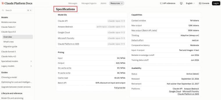 Review pricing, context windows, and technical specifications for testing your claude opus 5.5 app prompts effectively.