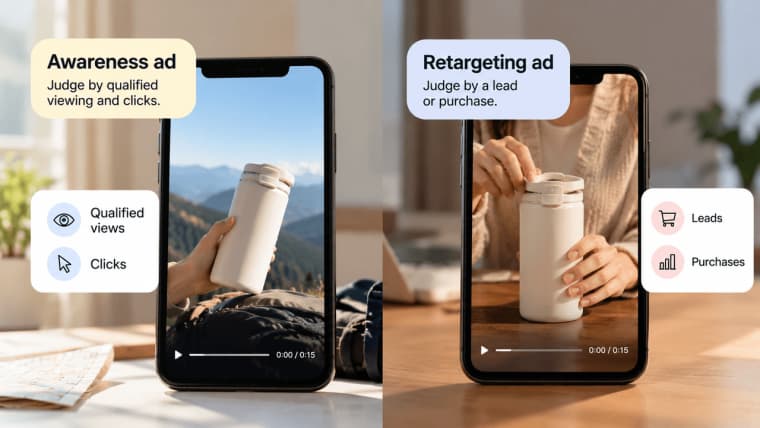Learn how to optimize video ad campaigns with ai editors by comparing awareness and retargeting metrics.
