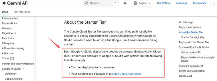 Review deployment options, service limits, and cloud regions for apps hosted on a gemini 4 argon website.