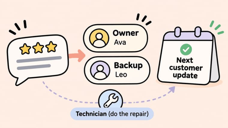 Assign issue owners and schedule next updates inside a reliable customer survey follow-up workflow.