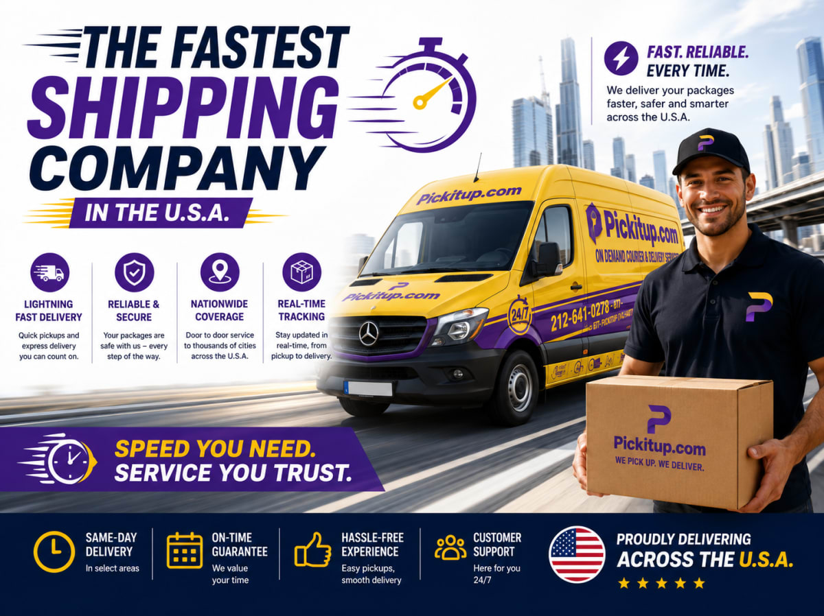 Fastest Shipping Company in New Jersey: Why PickItUp is the Smart Choice for Fast & Reliable Delivery