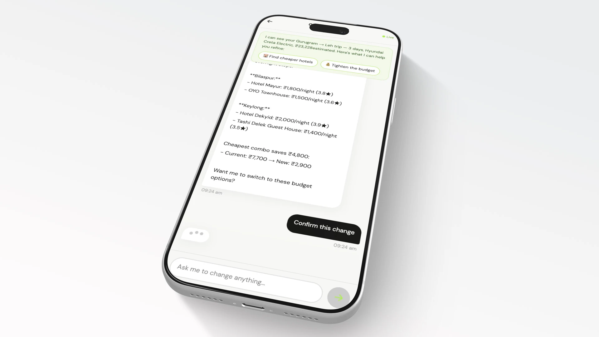 Electrip trip refinement chat