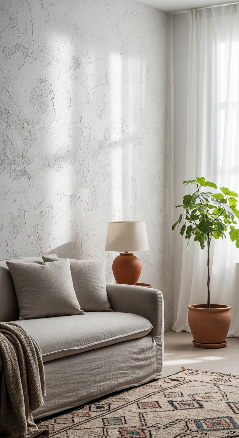 Sunlit Haven with Lush Fiddle Leaf Glow