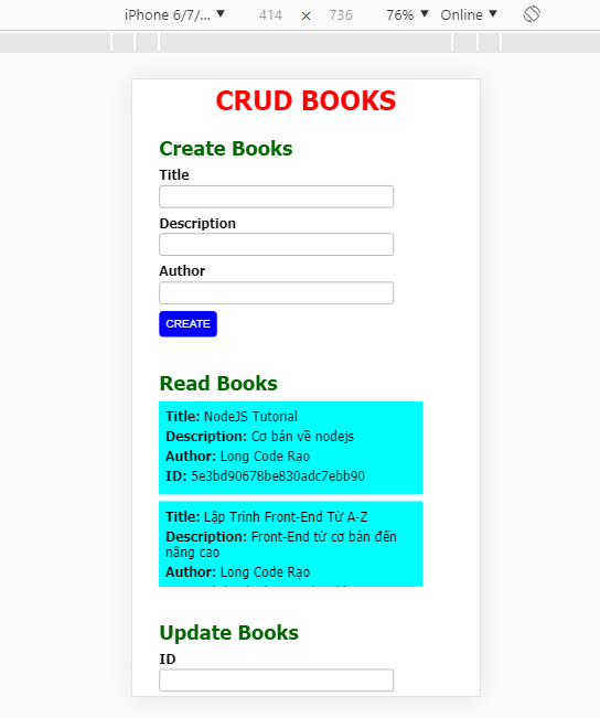 Hướng Dẫn Xây Dựng Web CRUD Books Với NodeJS, Express và MongoDB