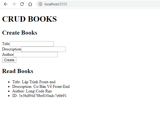 Hướng Dẫn Xây Dựng Web CRUD Books Với NodeJS, Express và MongoDB