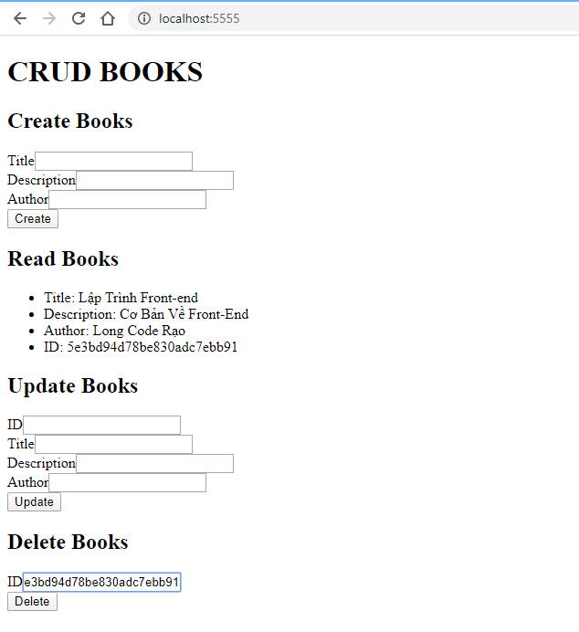 Hướng Dẫn Xây Dựng Web CRUD Books Với NodeJS, Express và MongoDB