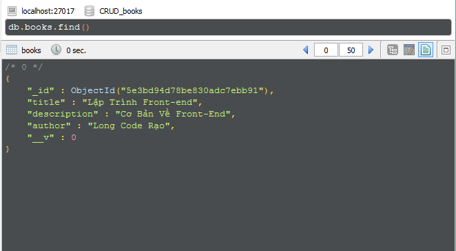 Hướng Dẫn Xây Dựng Web CRUD Books Với NodeJS, Express và MongoDB