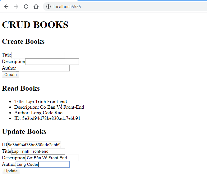 Hướng Dẫn Xây Dựng Web CRUD Books Với NodeJS, Express và MongoDB