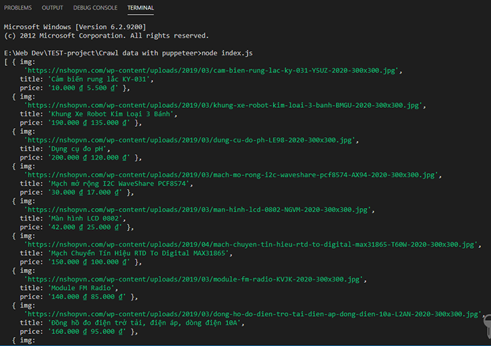 Hướng Dẫn Crawl Dữ Liệu Với Puppeteer Và Nodejs