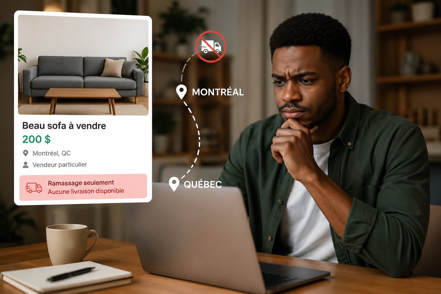 Vous avez trouvé une excellente affaire... mais impossible de la faire livrer ?