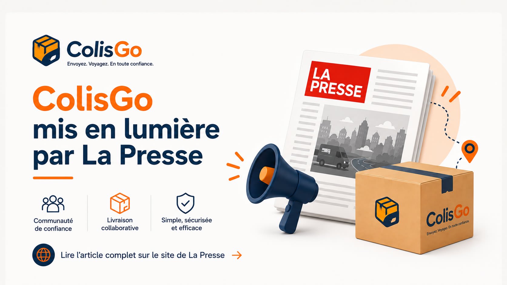 ColisGo Featured in La Presse
