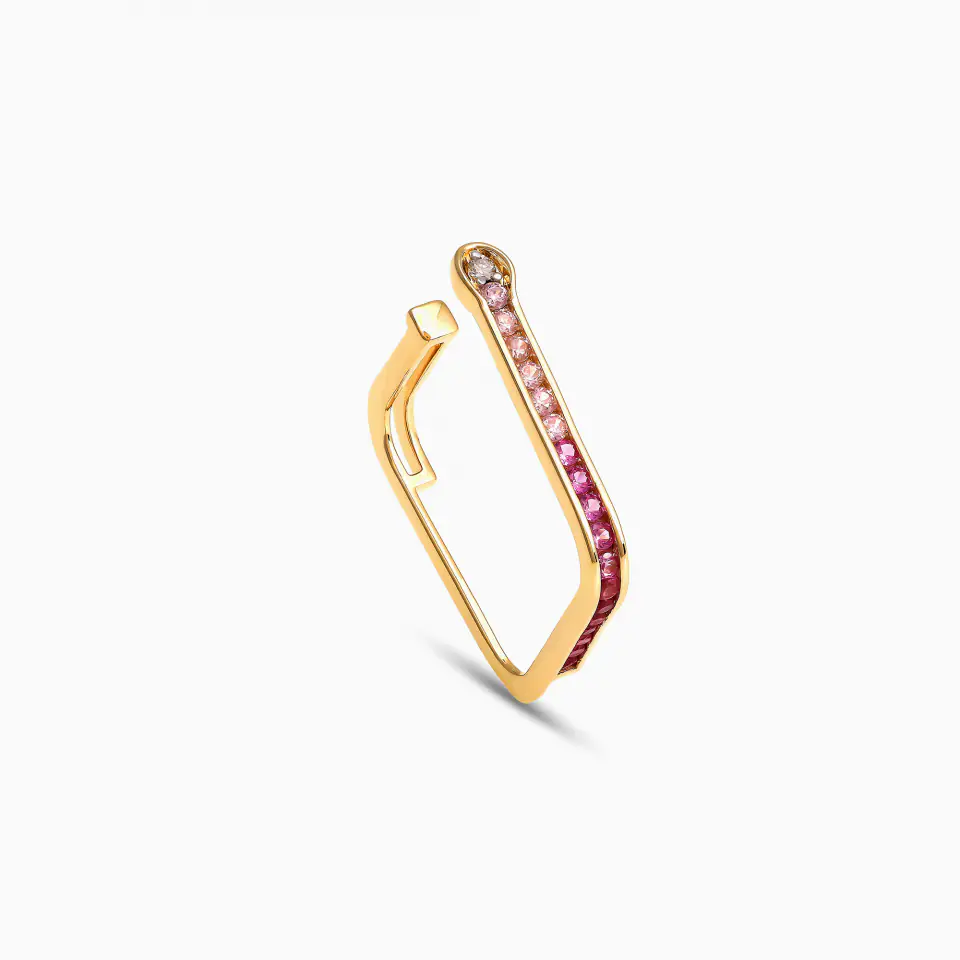 Thumbnail of Curves and Angles Statement Diamond Ring