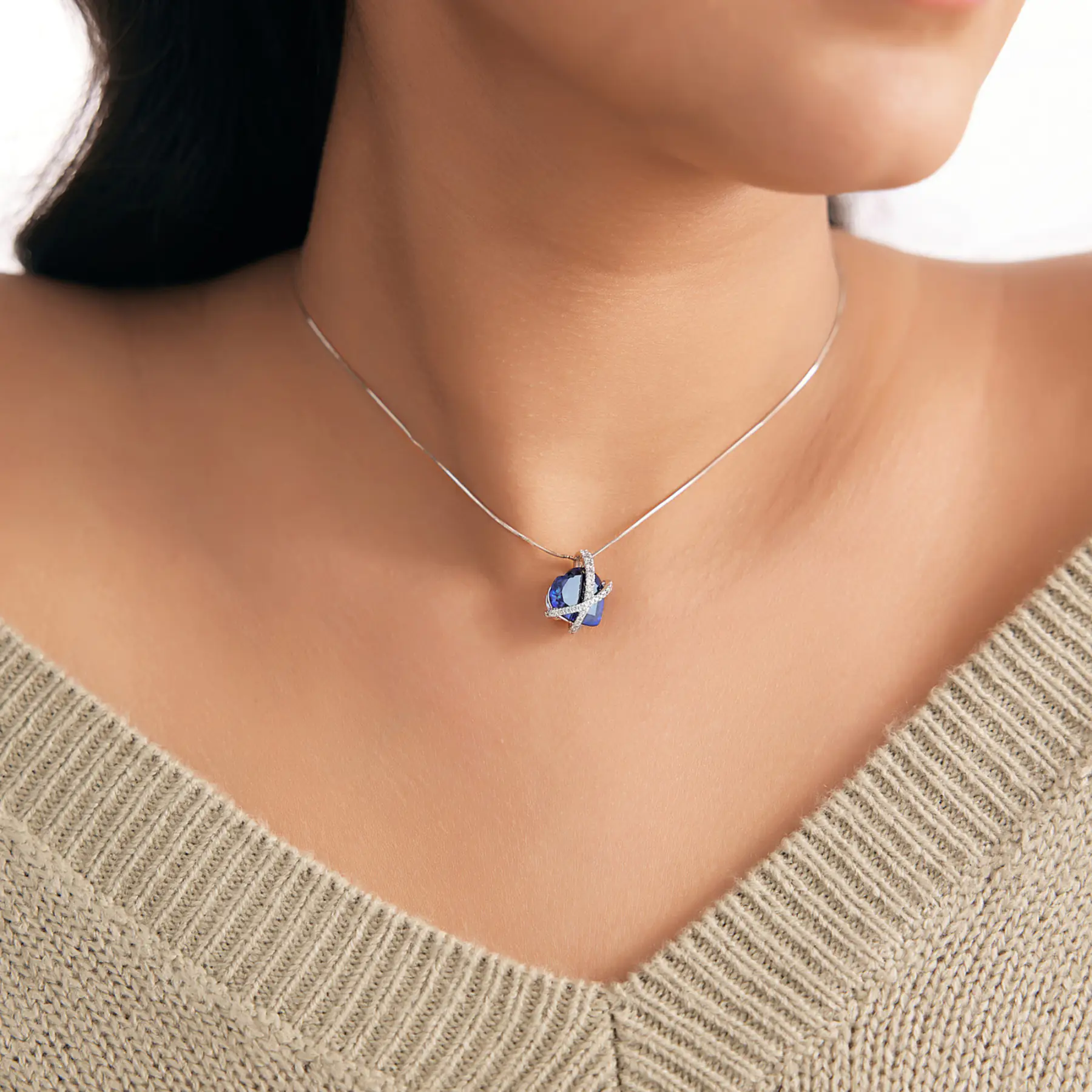 Thumbnail of Blue Sweetheart Statement Pendant