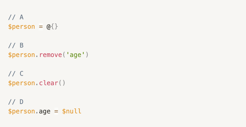 Resetting to empty hashtable image