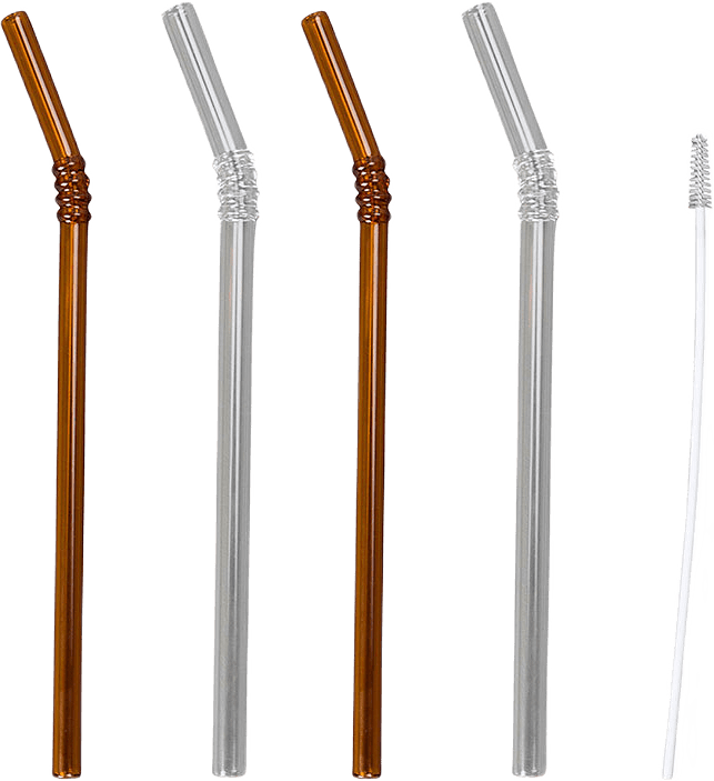 Sugrör i glas 20 cm 6-pack Multi från Åhléns Home | Åhléns