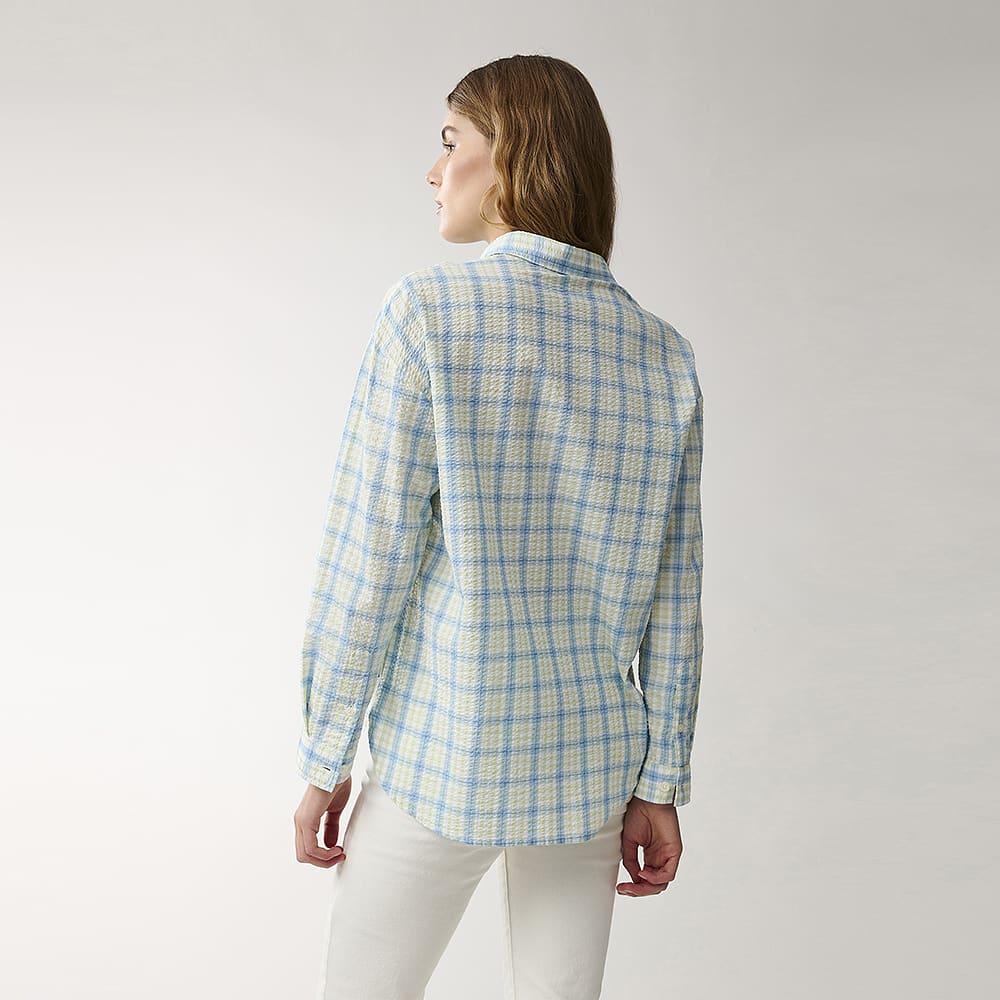 Edith Organic Cotton Seersucker Shirt