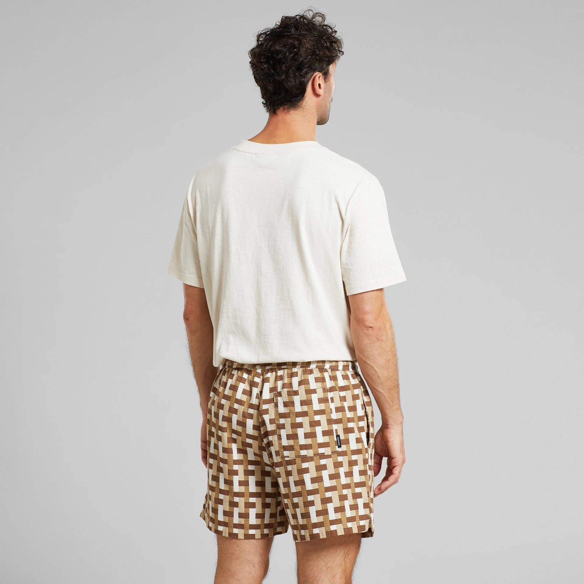 Shorts Essingen Square Weave Oat White