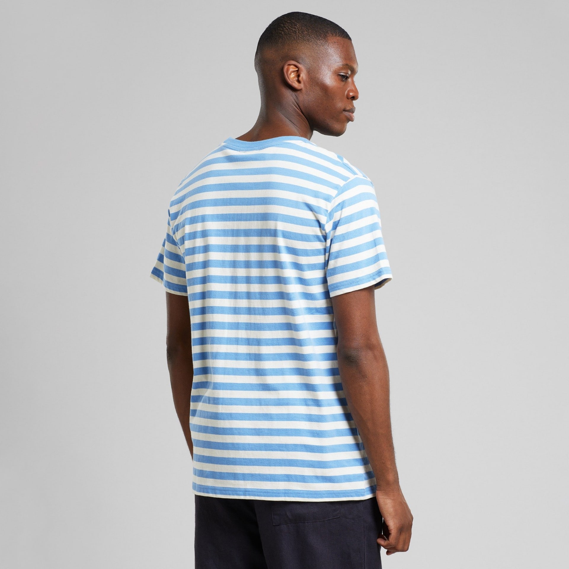 T-shirt Stockholm Stripes Della Blue