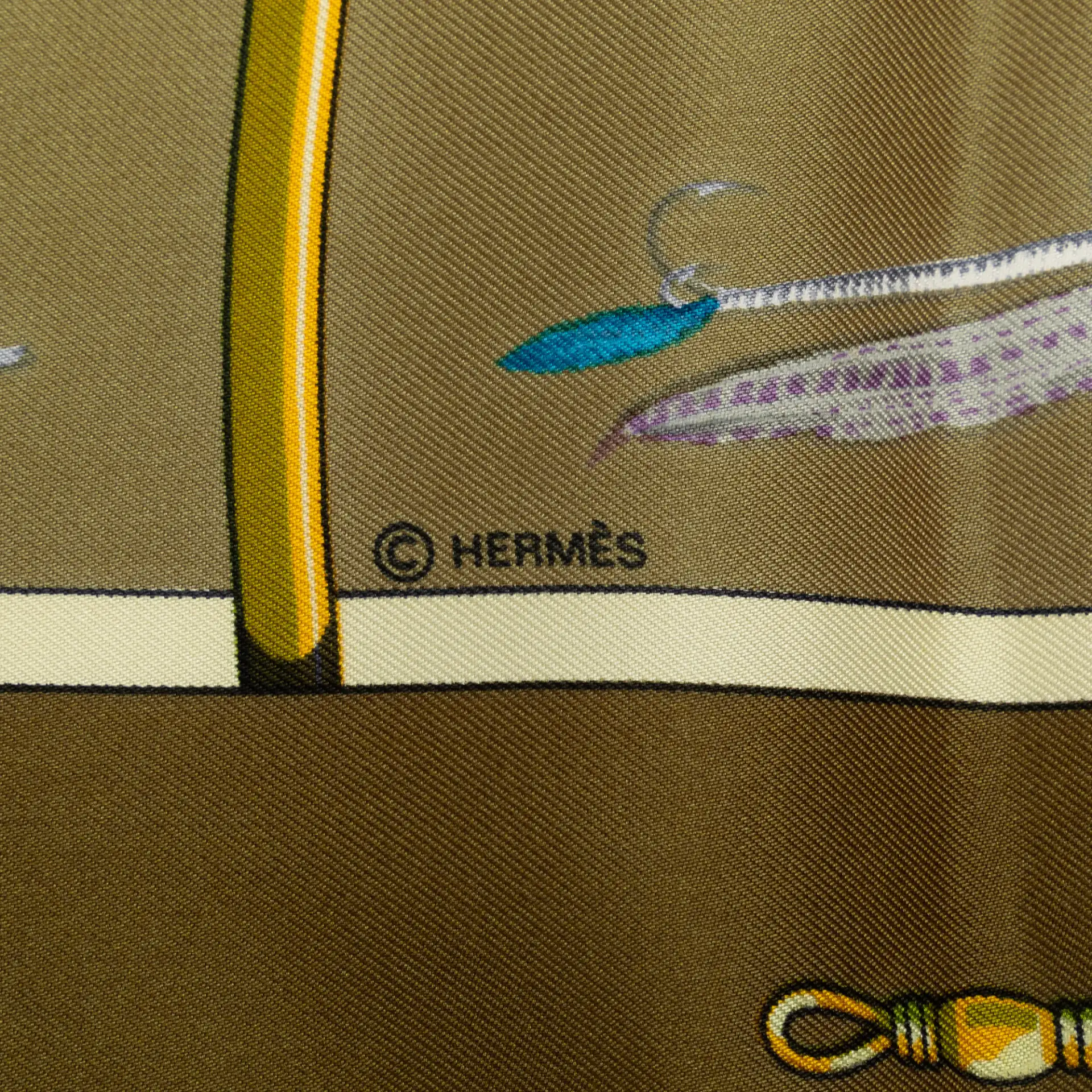 Hermès Flies Silk Scarf