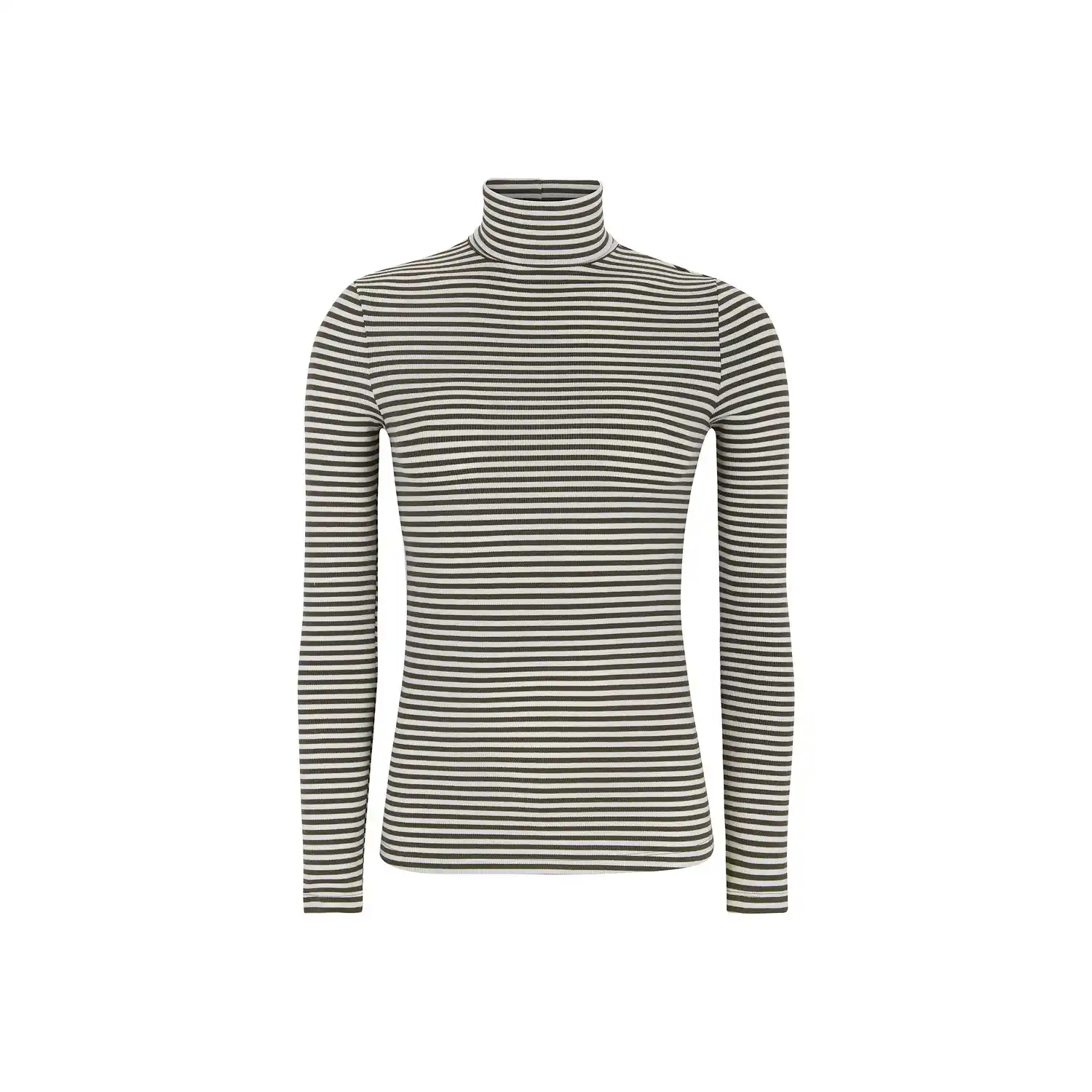 Srfenja Stripe Rollneck Top - Morel