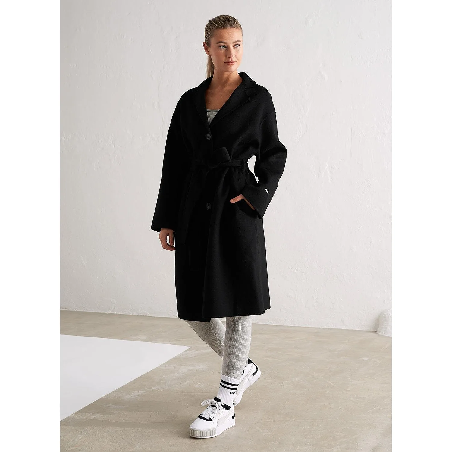 Black Classic Wool Coat