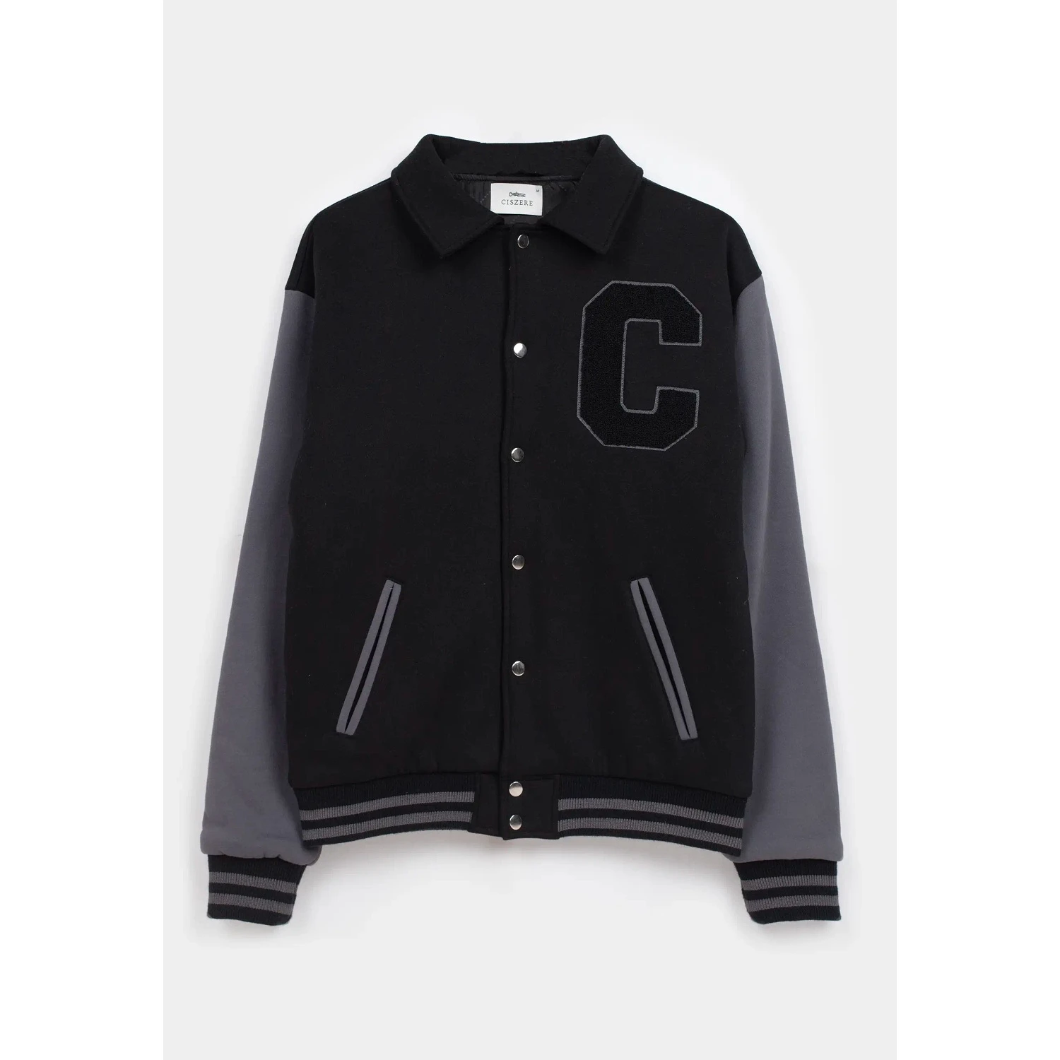 Jason Varsity Jacket - Dark Grey