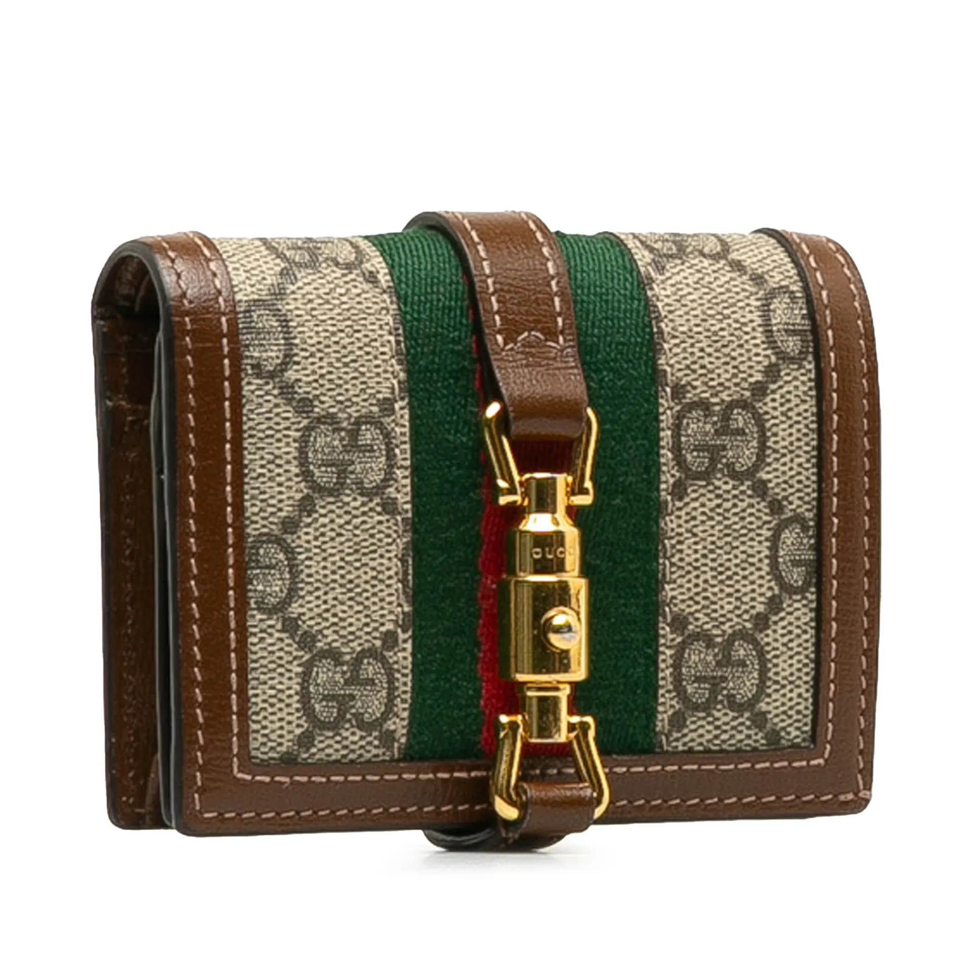 Gucci Gg Supreme Jackie 1961 Compact Wallet