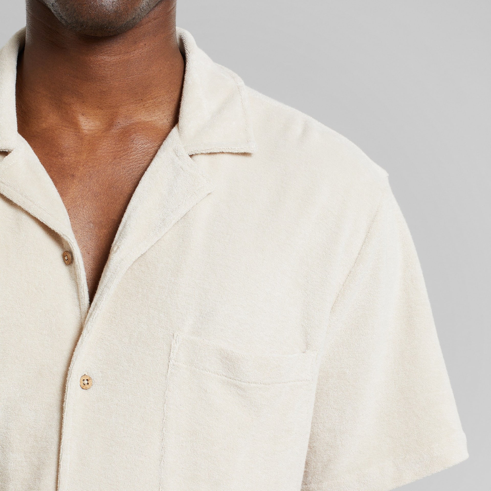 Terry Shirt Marstrand Oat White