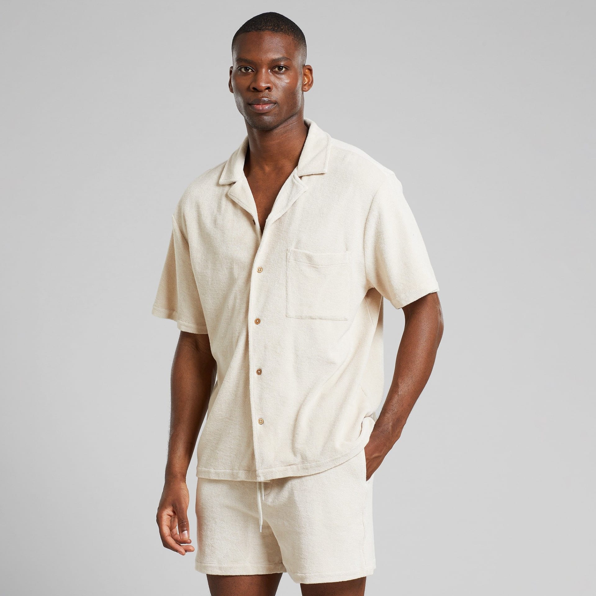 Terry Shirt Marstrand Oat White