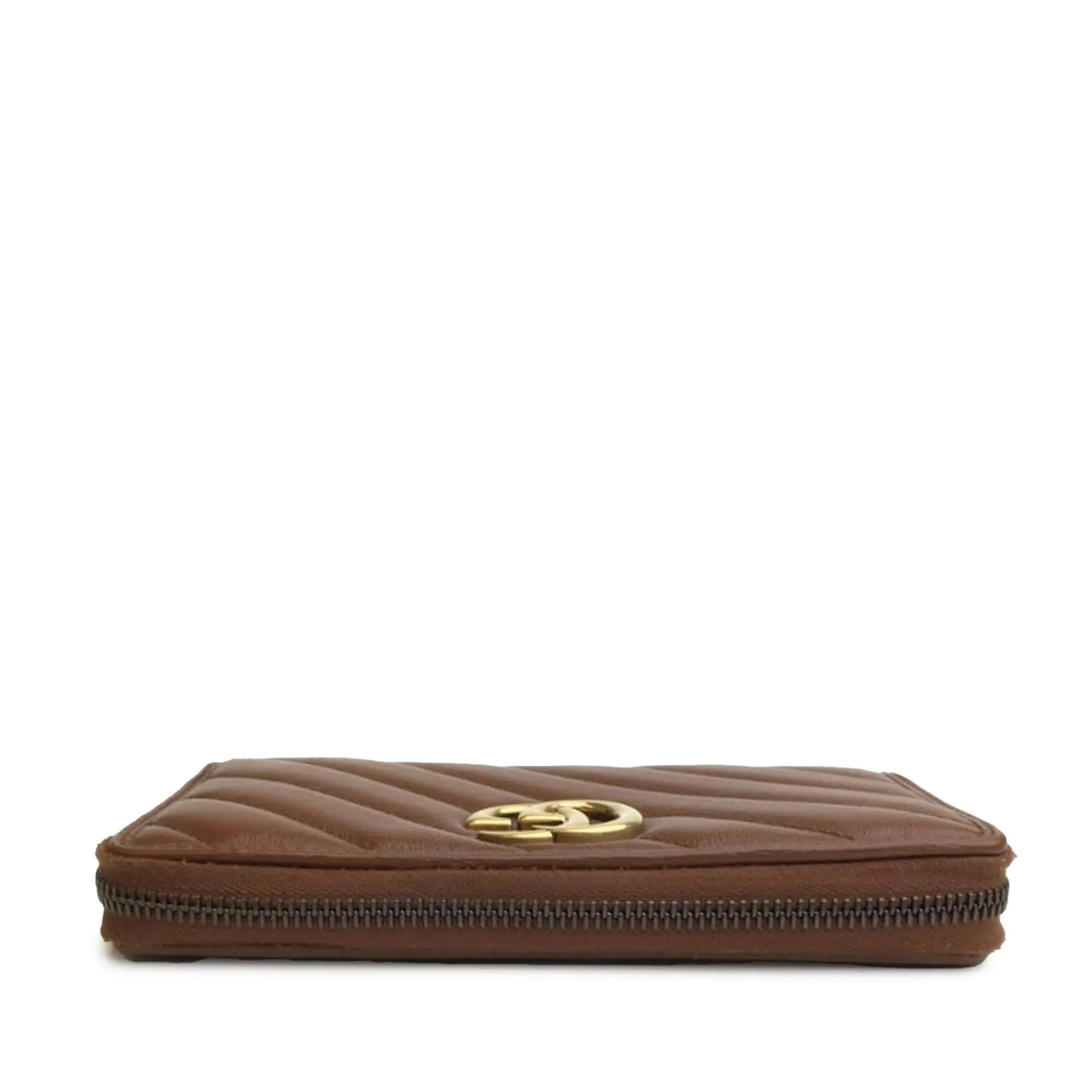 Gucci Gg Marmont Leather Zip Around Wallet