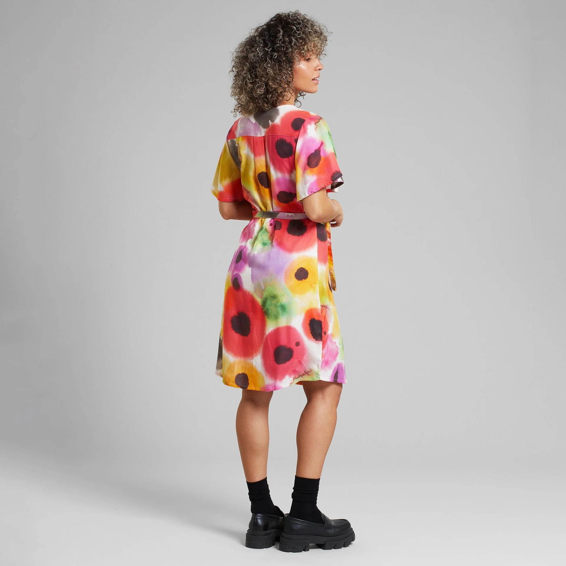 Wrap Dress Kungshamn Abstract Floral Multi Color