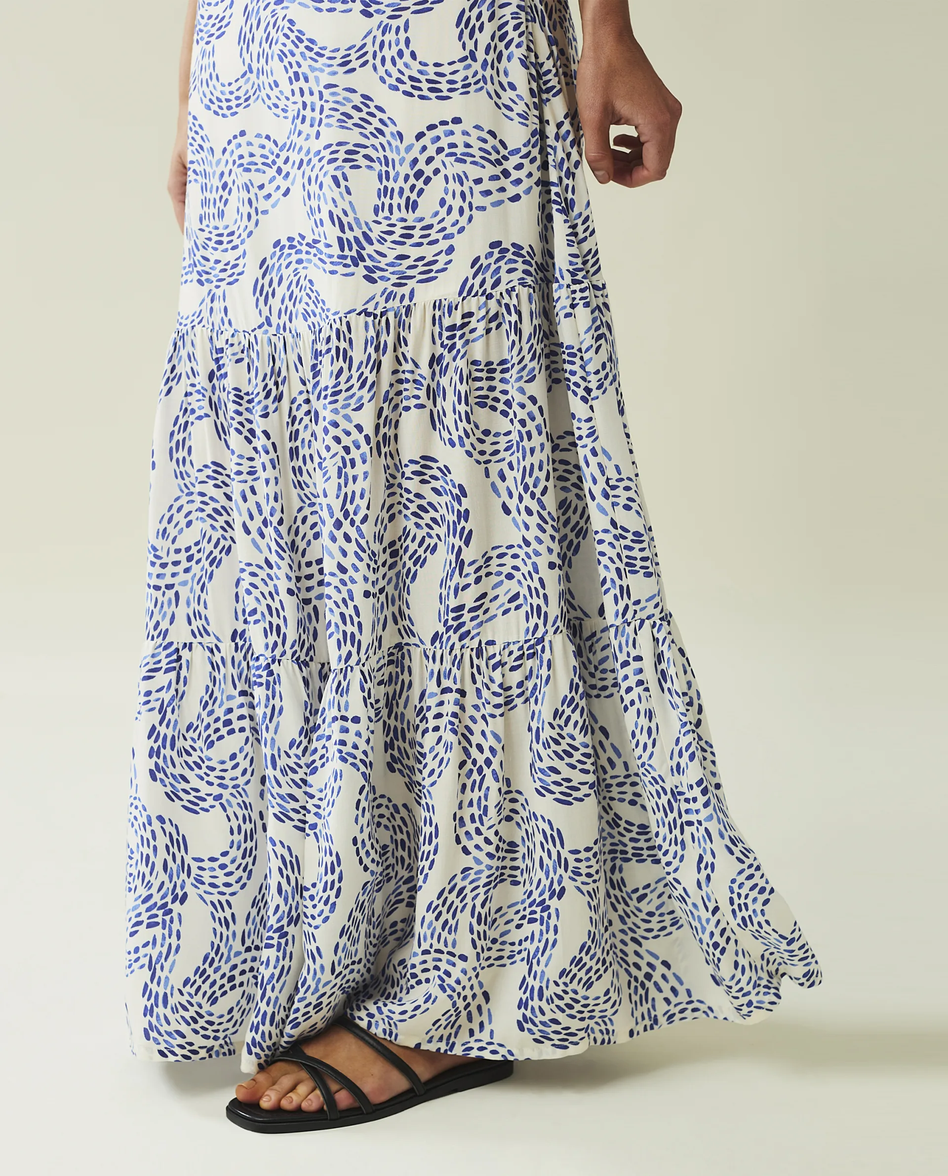 Melissa Dot Print Maxi Skirt