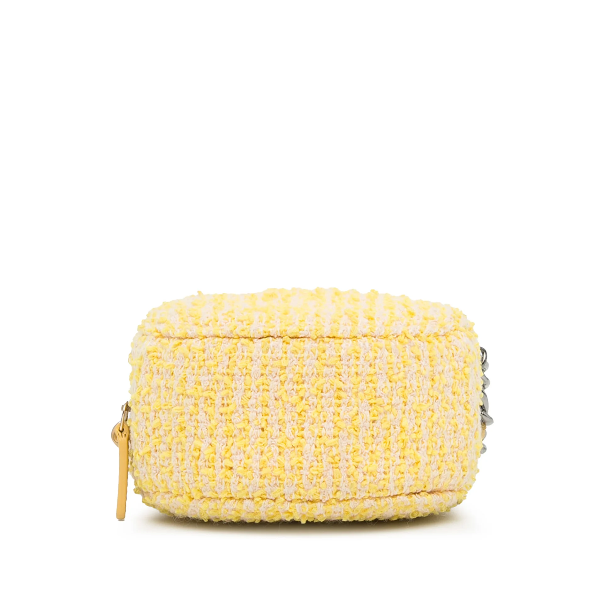 Chanel Tweed 19 Round Clutch With Chain