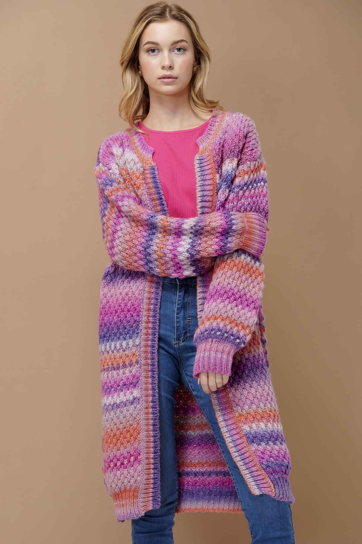 Gio Knit Cardigan - Bright Mix